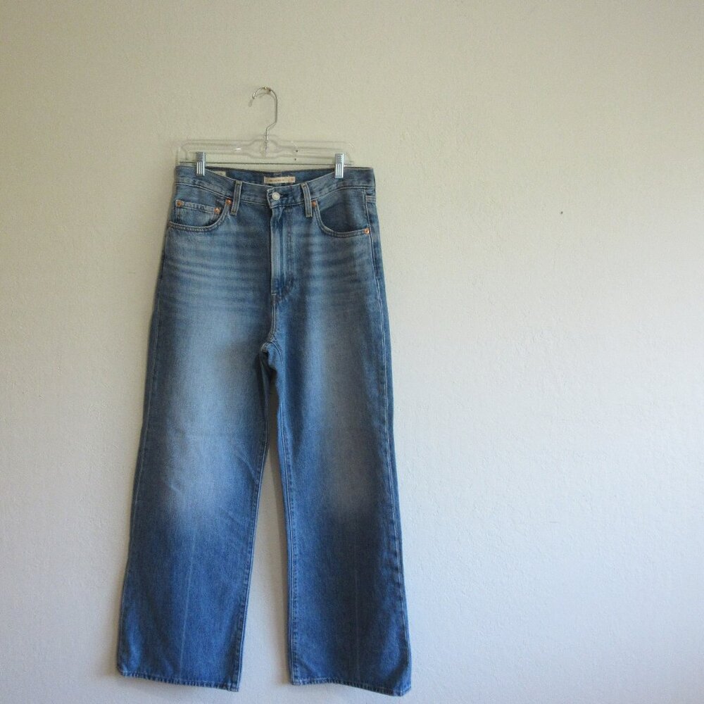 LEVI'S Blue 30x31 Premium Ribcage Wide Leg Denim Jeans